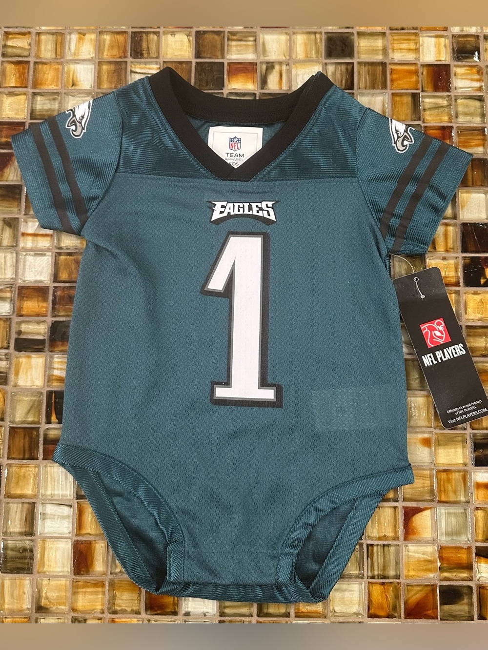 NWT Philadelphia Eagles Jalen Hurts #1 Infant Baby Jersey Bodysuit~3-6M~NFL